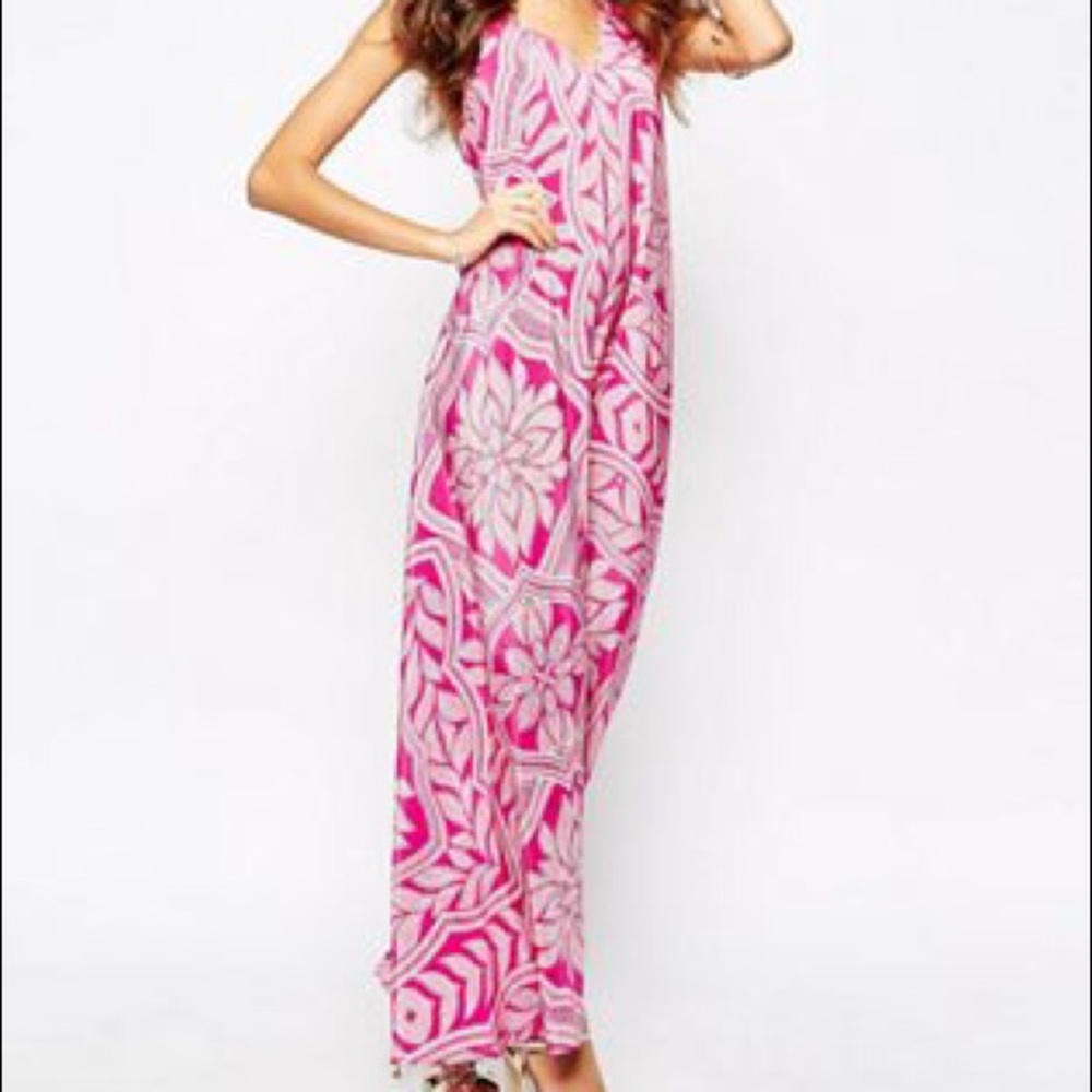 Yum Kim Hot Summer Night Pink Maxi XS